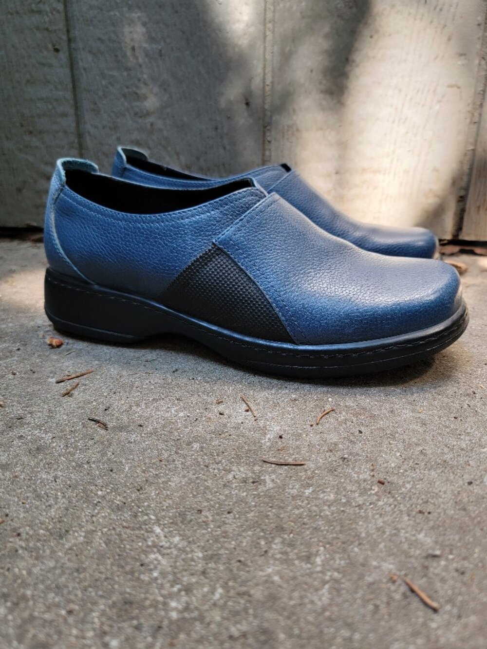 Dansko Blue Leather Slip-On Shoes Women's Size EU41